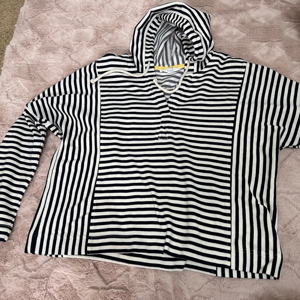 Jane and Delancey Monochrome Striped Pullover